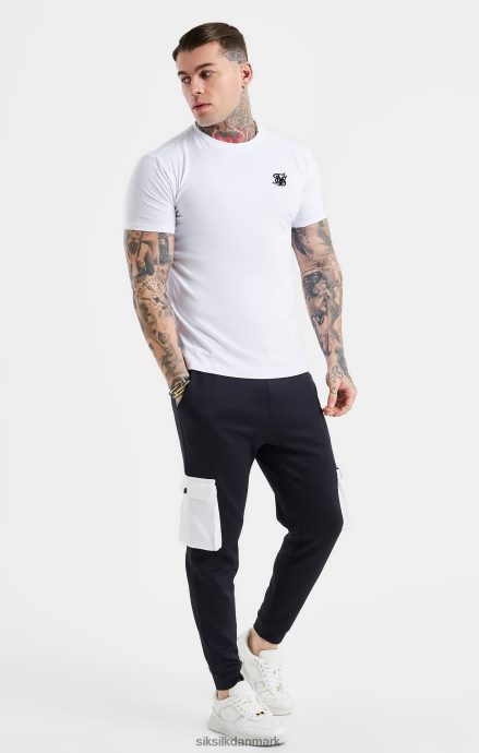 beklædning SikSilk hvid essentiel kortærmet t-shirt med muskelpasning Mænd 862RF4364