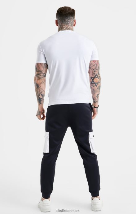 beklædning SikSilk hvid essentiel kortærmet t-shirt med muskelpasning Mænd 862RF4364