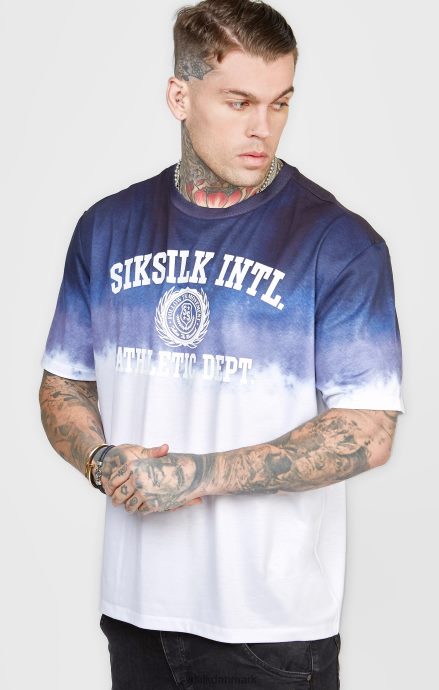 beklædning SikSilk marineblå grafisk fade t-shirt Mænd 862RF4384