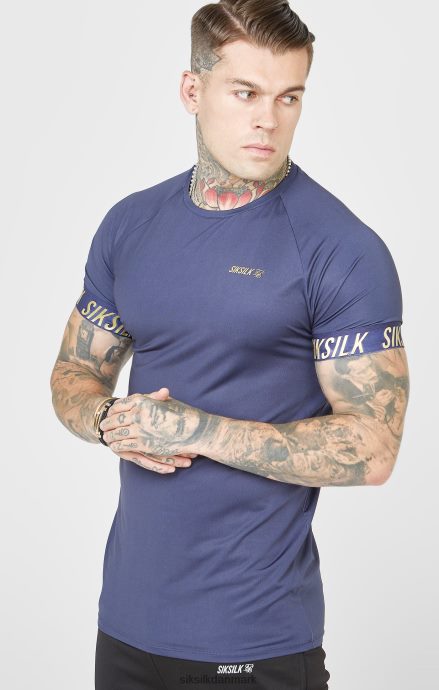 beklædning SikSilk marineblå sports t-shirt Mænd 862RF4371