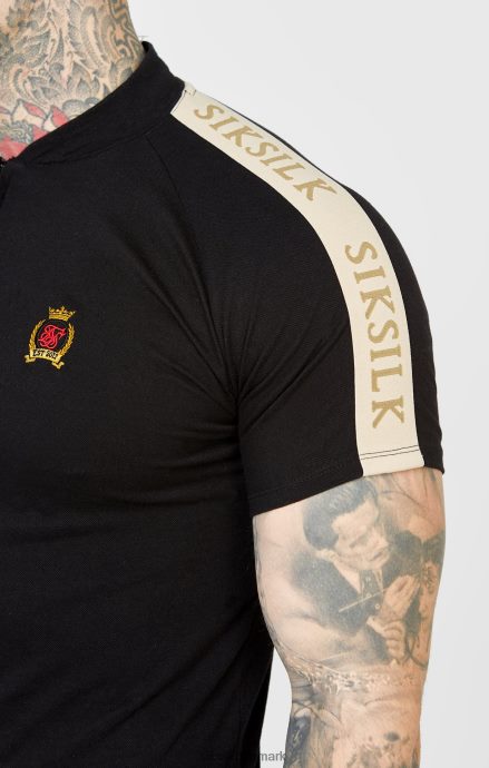 beklædning SikSilk sort crest kortærmet polo Mænd 862RF4385