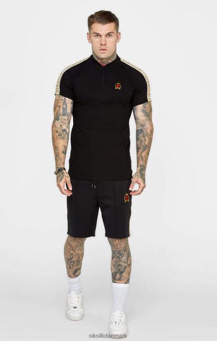 beklædning SikSilk sort crest kortærmet polo Mænd 862RF4385