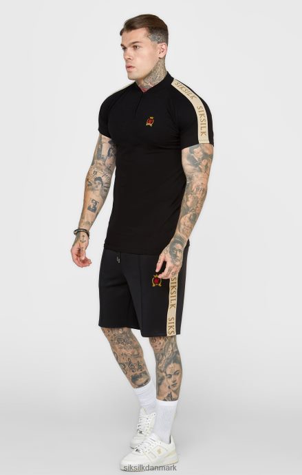 beklædning SikSilk sort crest kortærmet polo Mænd 862RF4385