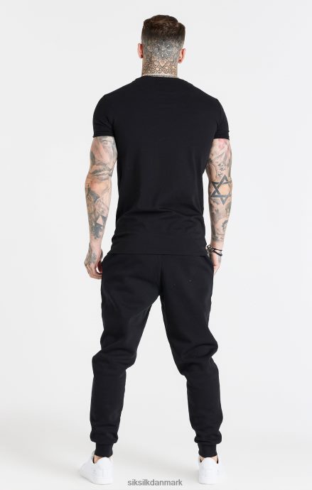 beklædning SikSilk sort essentiel kortærmet t-shirt med muskelpasning Mænd 862RF4363