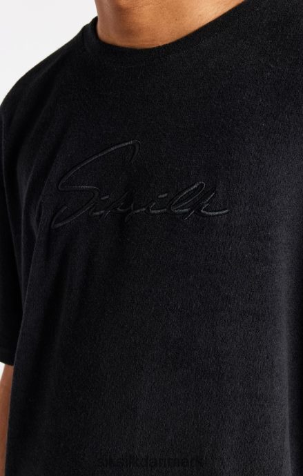 beklædning SikSilk sort håndklæde oversized t-shirt Mænd 862RF4408