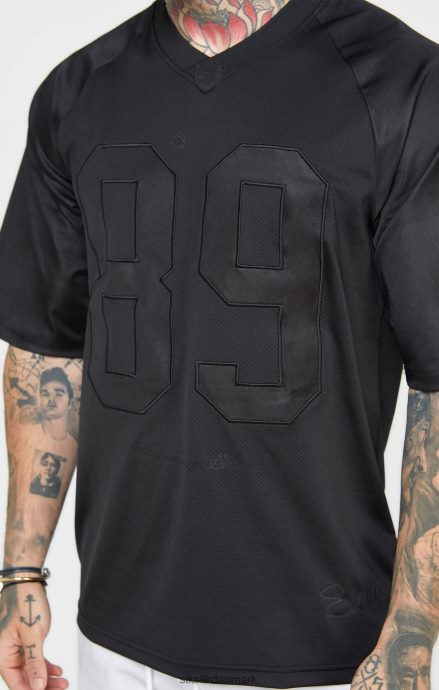 beklædning SikSilk sort oversized kortærmet t-shirt Mænd 862RF4402