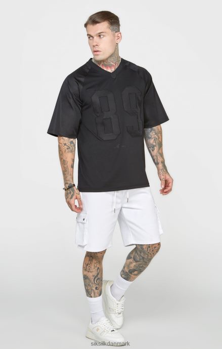 beklædning SikSilk sort oversized kortærmet t-shirt Mænd 862RF4402