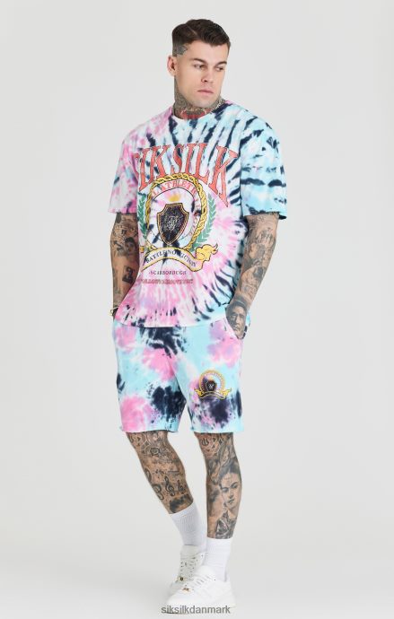 beklædning SikSilk tie dye varsity oversized t-shirt Mænd 862RF4403