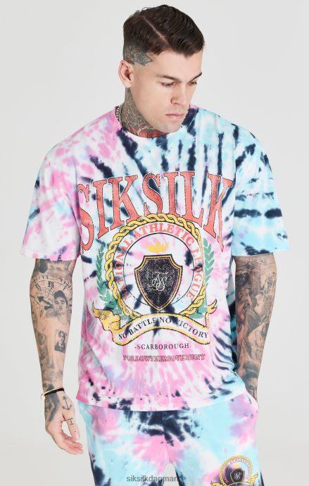 beklædning SikSilk tie dye varsity oversized t-shirt Mænd 862RF4403