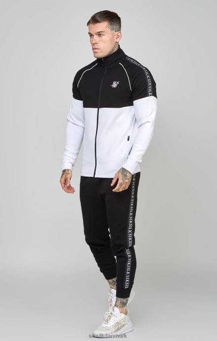 beklædning SikSilk sort tapet 1/4 lynlås top & jogger sæt Mænd 862RF4505