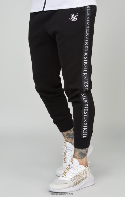 beklædning SikSilk sort tapet 1/4 lynlås top & jogger sæt Mænd 862RF4505