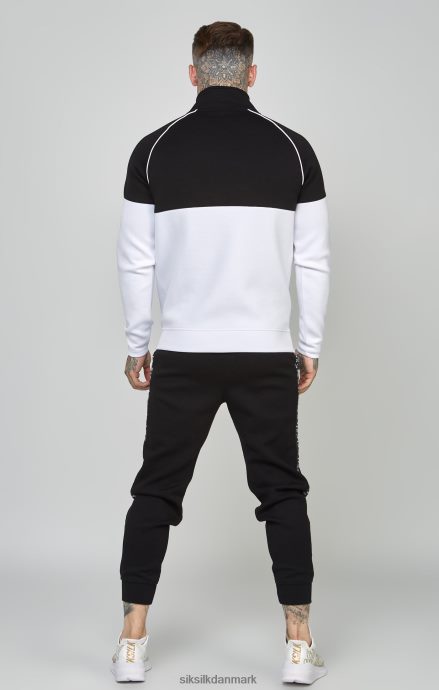 beklædning SikSilk sort tapet 1/4 lynlås top & jogger sæt Mænd 862RF4505