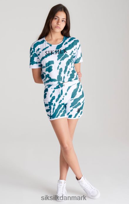 beklædning SikSilk hvid tie dye kort piger 862RF4358