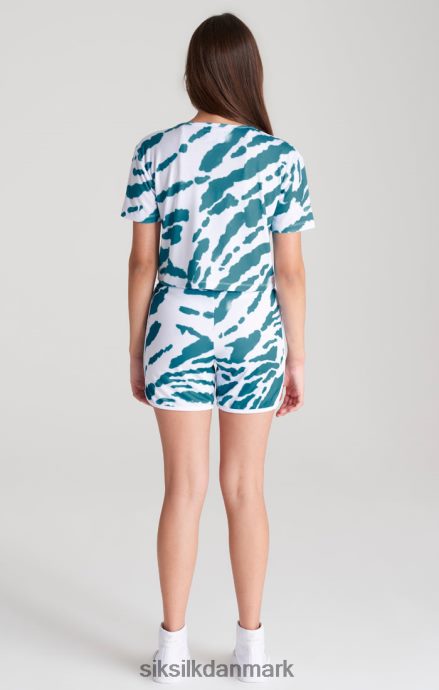 beklædning SikSilk hvid tie dye kort piger 862RF4358