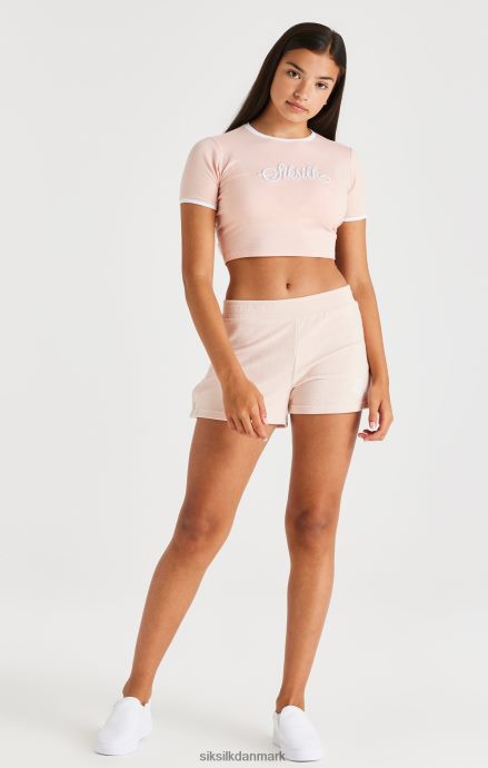 beklædning SikSilk toweling popper-shorts - pink piger 862RF4354