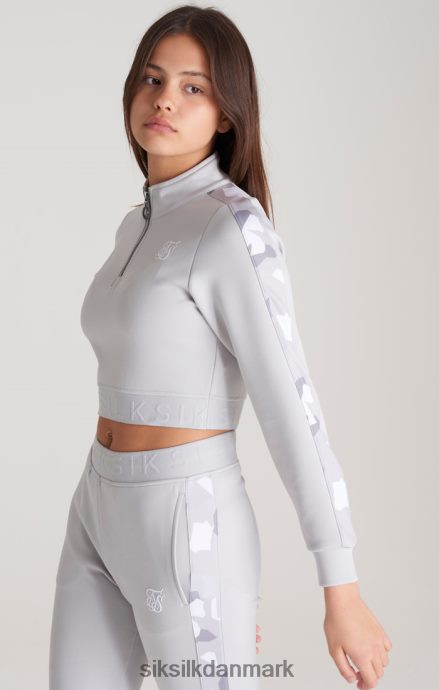 beklædning SikSilk Grå camo-paneler track top piger 862RF4338