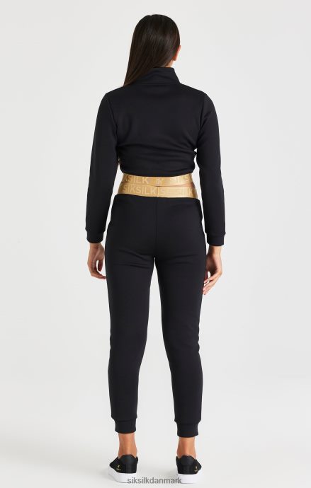 beklædning SikSilk metallisk tapet lynlås - sort piger 862RF4330