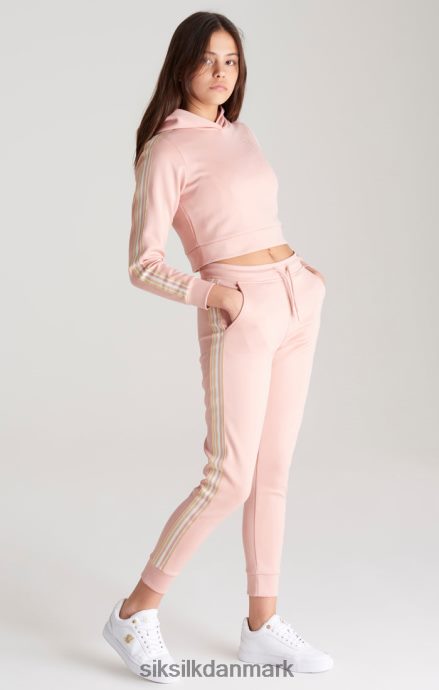 beklædning SikSilk pink tapet cropped hættetrøje piger 862RF4332