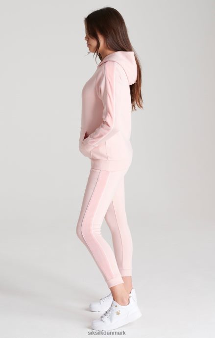 beklædning SikSilk pink velour tapet hættetrøje piger 862RF4336