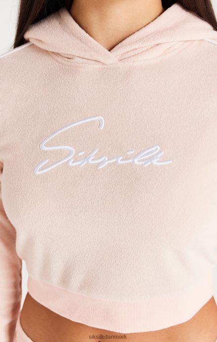 beklædning SikSilk signatur håndklæde beskåret hætte - pink piger 862RF4334