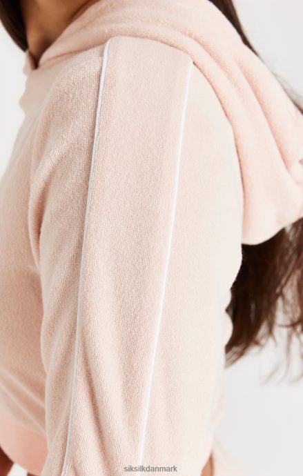 beklædning SikSilk signatur håndklæde beskåret hætte - pink piger 862RF4334