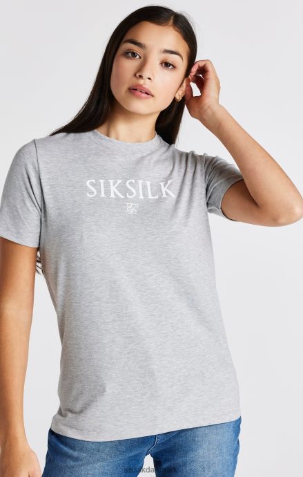 beklædning SikSilk grå mergelmærket t-shirt piger 862RF4318