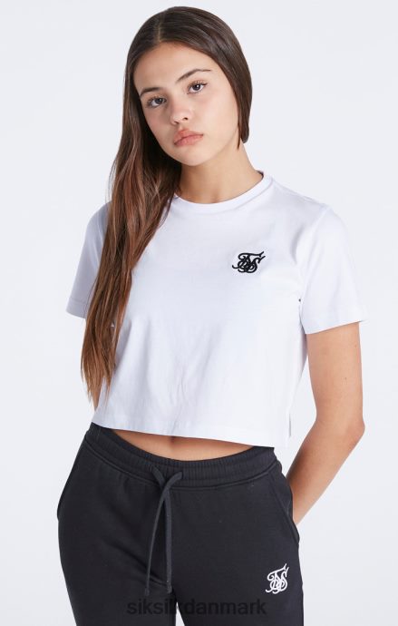 beklædning SikSilk hvid essentials cropped t-shirt piger 862RF4321