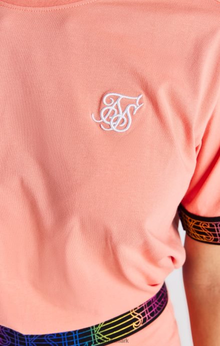 beklædning SikSilk koral tapet t-shirt piger 862RF4326