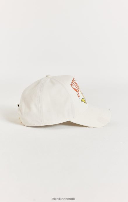 tilbehør SikSilk ecru retro nødlidende trucker kasket unisex 862RF4240