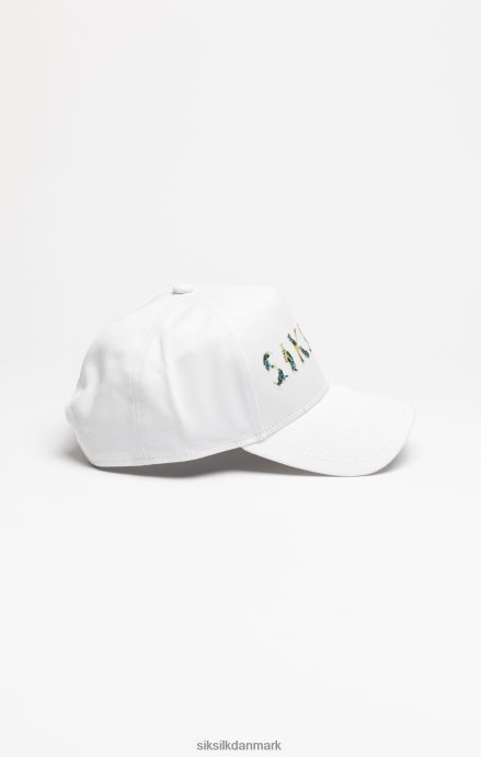 tilbehør SikSilk hvid blomsterbroderi trucker kasket unisex 862RF4234
