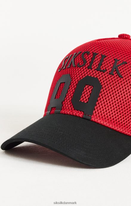 tilbehør SikSilk rød fuld mesh 89 trucker kasket unisex 862RF4241